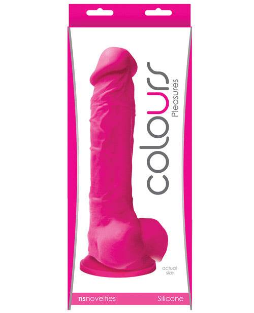 Colours Pleasures Silicone Dildo W/suction Cup - SEX LOVE DOLLS
