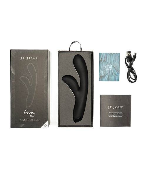 Je Joue Hera Flex Rabbit Vibrator - Black - SEX LOVE DOLLS