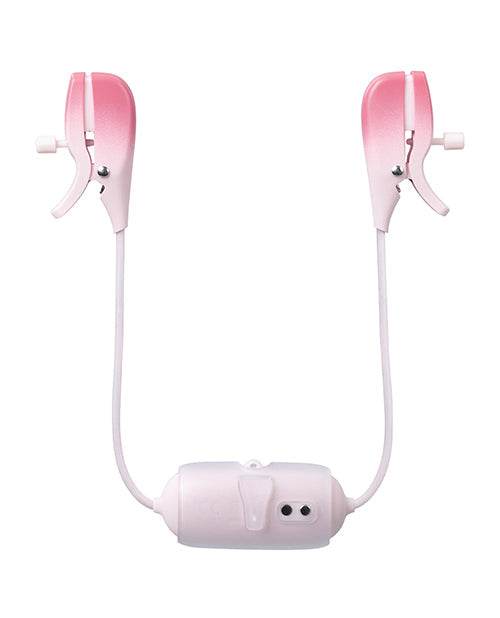 Lovense Gemini Vibrating Nipple Clamps - Pink - SEX LOVE DOLLS