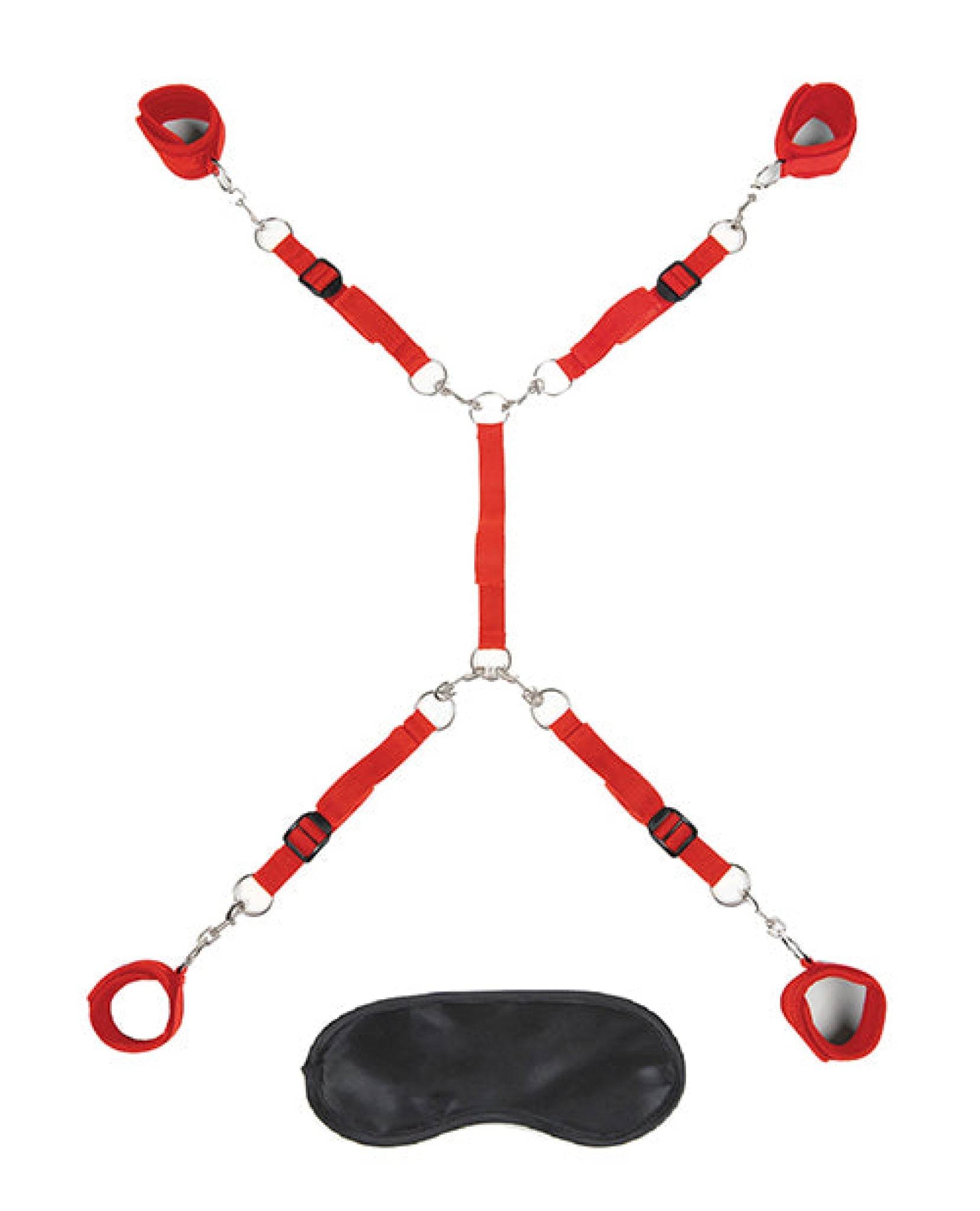 Lux Fetish 7 Pc Bed Spreader - Red - SEX LOVE DOLLS