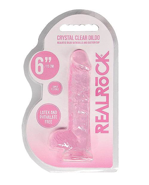 Shots Realrock Realistic Crystal Clear Dildo W/balls - SEX LOVE DOLLS