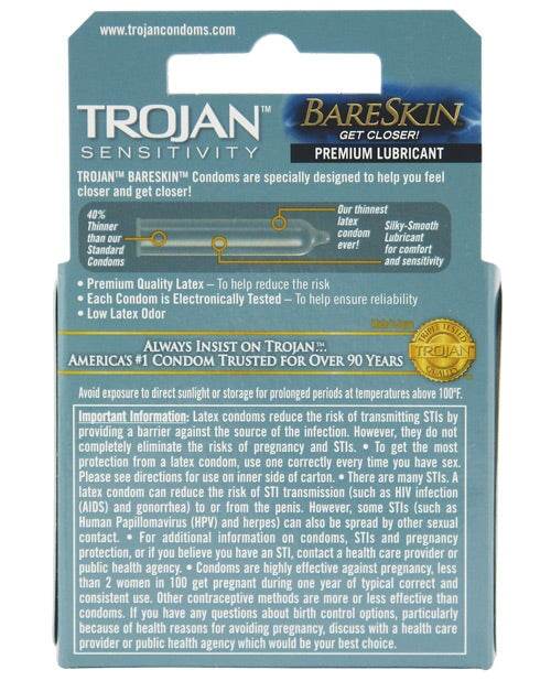 Trojan Bareskin Condoms - SEX LOVE DOLLS