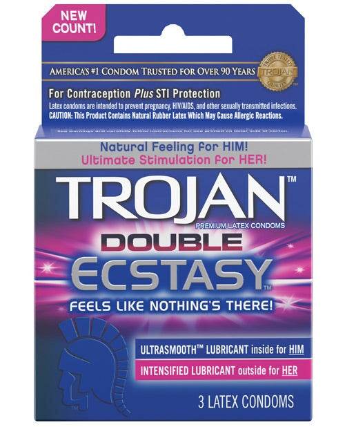 Trojan Double Ecstasy Condom - SEX LOVE DOLLS