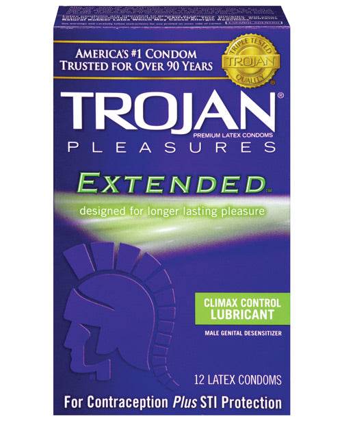 Trojan Extended Pleasure Condoms - SEX LOVE DOLLS