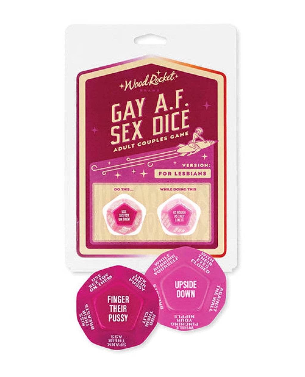 Wood Rocket Gay AF Lesbian Couples Sex Game - Fuchsia - SEX LOVE DOLLS