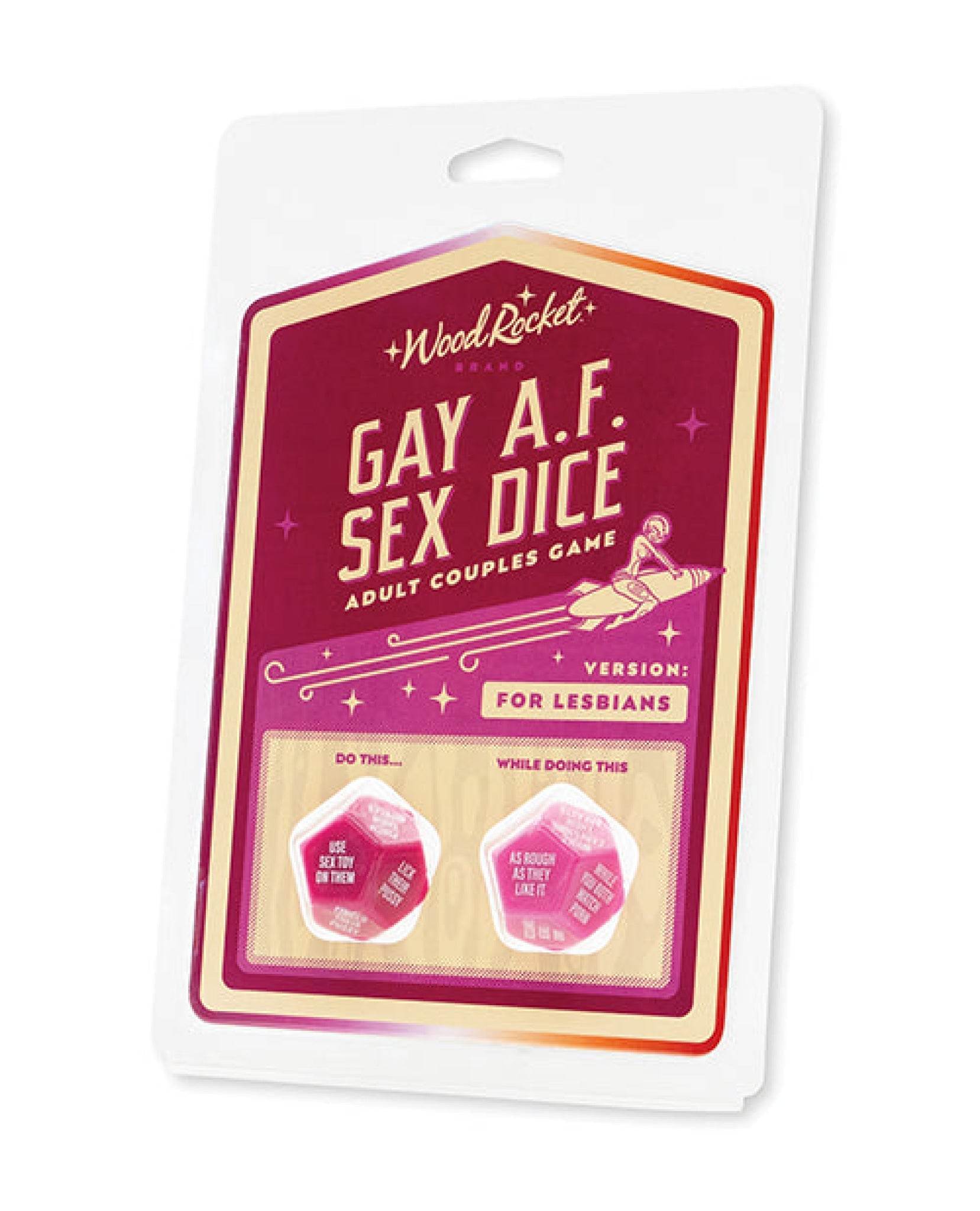 Wood Rocket Gay AF Lesbian Couples Sex Game - Fuchsia - SEX LOVE DOLLS