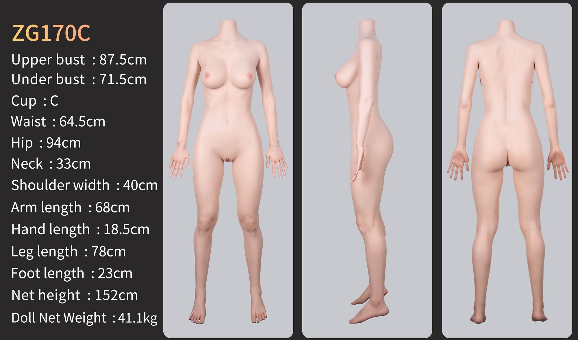 Valerie(Movable Jaws Version) ZG170C-170cm C Cup Tan Skin Sex Doll GE02-1 - SEX LOVE DOLLS